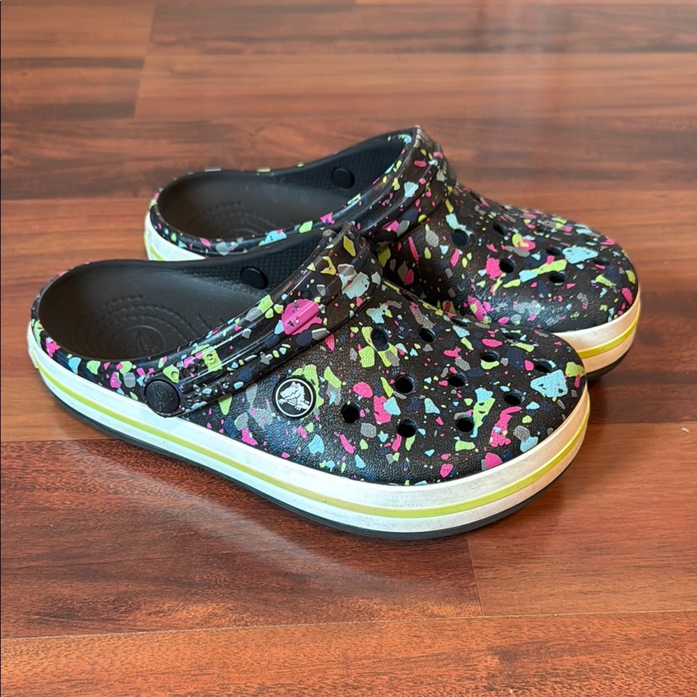 CROCS Black and Multicolor